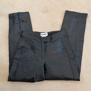 Vintage 90s Y2K Genuine Leather Pants Size 2P Biker Punk Retro Rocker Glam